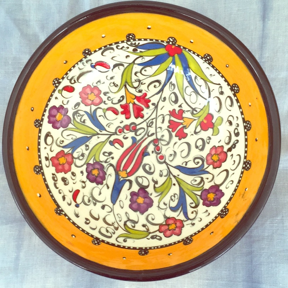 Vintage Turkish handmade ceramic bowl 🧿🧿🧿